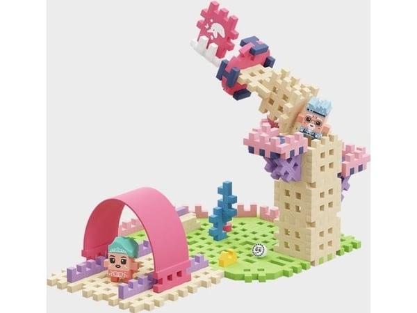 Marioinex Klocki Waffle Mini – Prinsessen: Magisk tårn