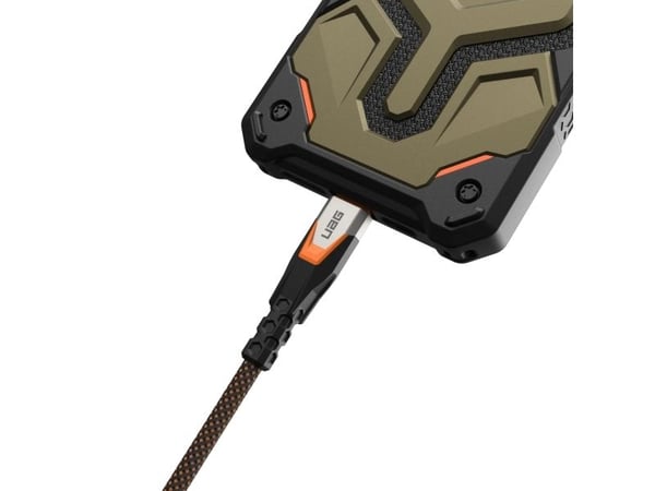 Urban Armor Gear 9B4415114097, 0,75 m, USB C, USB C, USB 3.2 Gen 2x2, 0,48 Gbit/s, musta, Oranssi