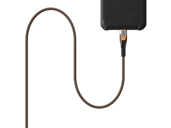 Urban Armor Gear 9B4415114097, 0,75 m, USB C, USB C, USB 3.2 Gen 2x2, 0,48 Gbit/s, musta, Oranssi