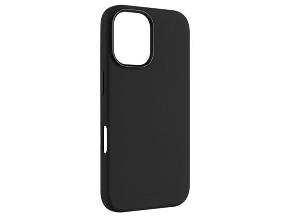 Fixed MagFlow - Baksidedeksel for mobiltelefon - MagSafe-samsvar - væskesilikon - svart - for Apple iPhone 16
