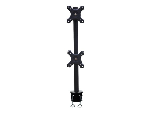 Neomounts FPMA-D700DV - Monteringssats - fullständig rörelse - för 2 LCD-bildskärmar - svart - skärmstorlek: 10"-27" - klämma, monterbar, disk-mont...