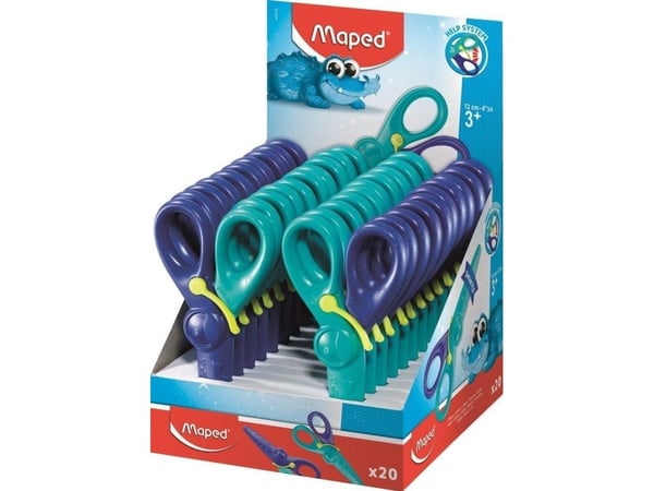 Kartlagt KIDIPULSE saks 12 cm for barn med støtfanger Maped 472112