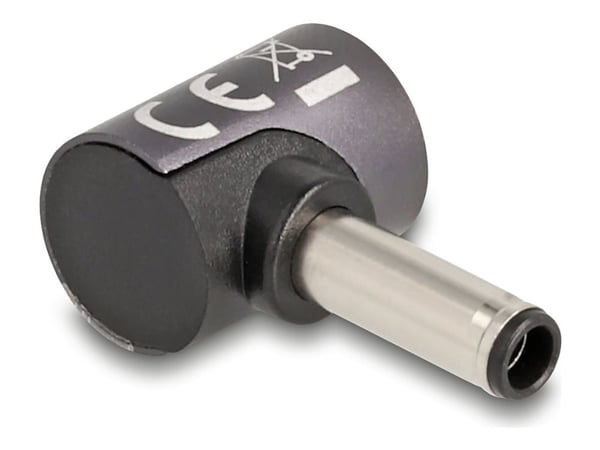 Delock - Strømkoblingsadapter - 4,5 mm x 3,0 mm DC-jakk (hann) til 8-stiftskontakt magnetisk - 20 V - 3 A - antrasitt