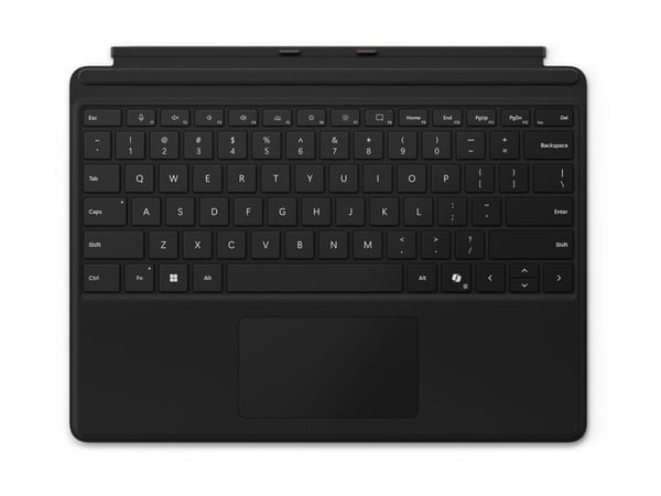 Microsoft Surface Pro Keyboard - Tangentbord - med pekdyna, accelerometer - bakgrundsbelyst - svart - för Surface Pro 8, Pro 9, Pro X
