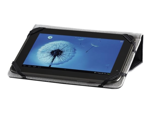 Hama Essential Line "Strap" - Flipdeksel for mobiltelefon - polyester - svart - 7"