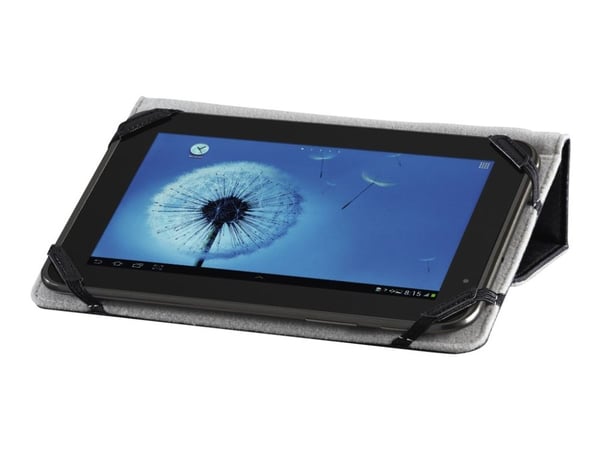 Hama Essential Line "Strap" - Flipdeksel for mobiltelefon - polyester - svart - 7"