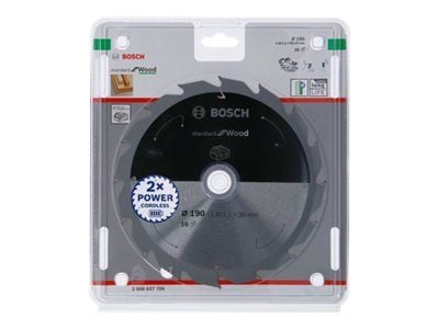 Bosch RUNDSÅG BLAD ACCU STD WOOD 165X20MM 12T