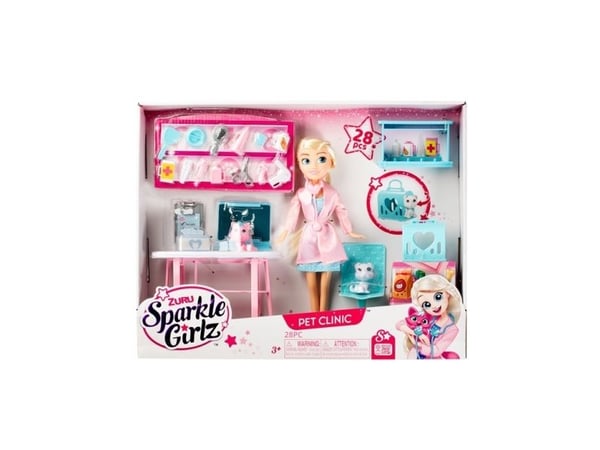 SPARKLE GIRLZ kjæledyrssett med dukke, 100184