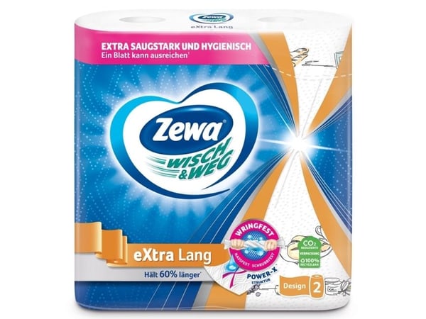 ZEWA papirhåndklær ZEWA W&W Design, 2 ruller