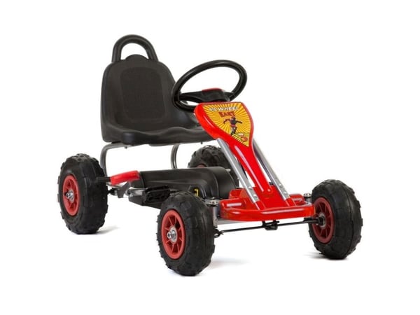 MegaLeg Pedal GoKart Air til børn 3-5 år, Rød