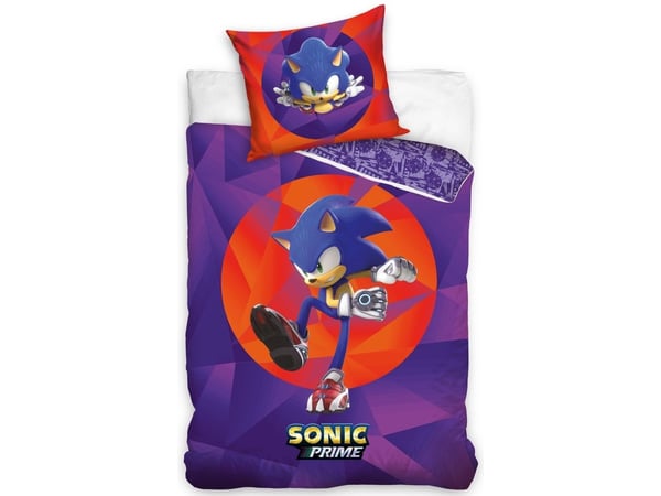 Sonic Prime Sengetøj 150 x 210 cm - 100 procent bomuld