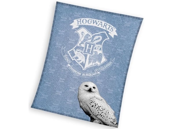 Harry Potter Hedwig Coral Fleece tæppe - 130 x 170 cm