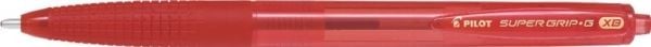 Pilot Super Grip G Retractable, Gjenfyllbar, Rød