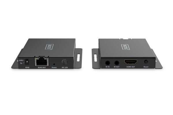 Digitus DS-55342, 3840 x 2160 pikseliä, AV-lähetin ja -vastaanotin, 40 m, Langallinen, musta, HDCP