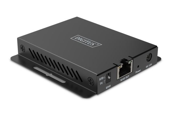 Digitus DS-55342, 3840 x 2160 pikseliä, AV-lähetin ja -vastaanotin, 40 m, Langallinen, musta, HDCP