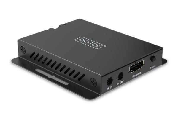 Digitus DS-55342, 3840 x 2160 pikseliä, AV-lähetin ja -vastaanotin, 40 m, Langallinen, musta, HDCP