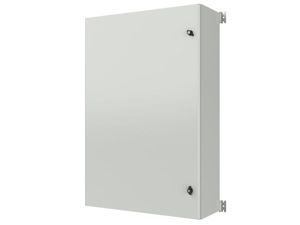 Lanview - Rack skåp - IP65, with mounting plate, W:800 x H:1200 x D:300mm - väggmontering - vit, RAL7035