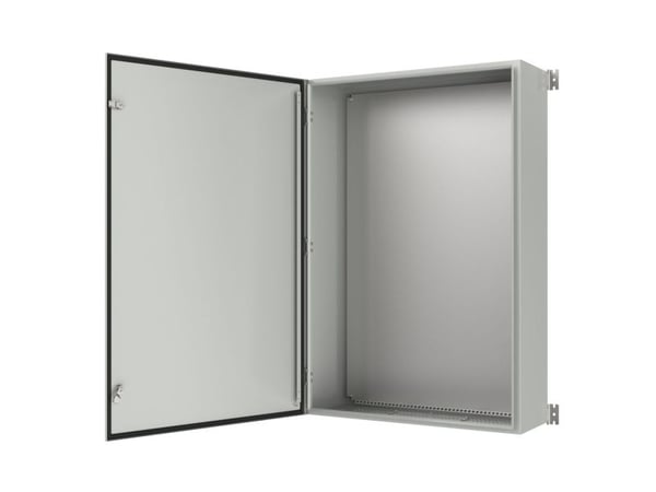 Lanview - Rack skåp - IP65, with mounting plate, W:800 x H:1200 x D:300mm - väggmontering - vit, RAL7035