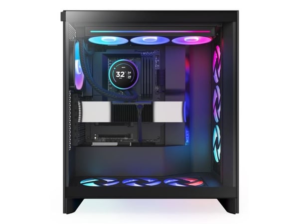 NZXT Kraken Elite 360 RGB, alt-i-ett væskekjøler, 12 cm, 75,12 CFM, svart