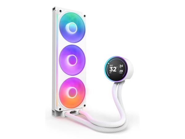 NZXT Kraken Elite 360 RGB - Væskekjølesystem for prosessor - med LCD-skjerm - Radiatorstørrelse: 360 mm - (for: LGA1851, LGA1700, LGA1200, LGA115x ...