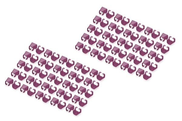 Digitus A-CC-MG, Farvekodningsklemme, Magenta, Polyvinylklorid (PVC), Cat5e/6, 100 mm, 120 mm