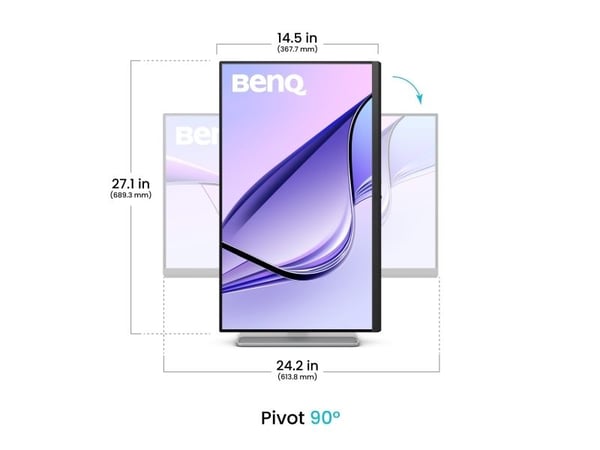BenQ MA270U - LED-skjerm - 27" - 3840 x 2160 4K UHD (2160p) @ 60 Hz - IPS - 400 cd/m² - 1200:1 - DisplayHDR 400 - 5 ms - 2xHDMI, USB-C - høyttalere