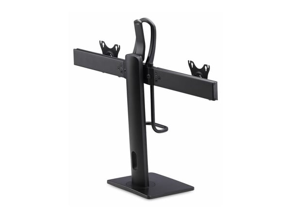 Startech Crossbar Dual Monitor Desk Stand, Double 27inch Screens/VESA - Stativ - for 2 skjermer - plastikk, aluminium, stål - svart - skjermstørrel...