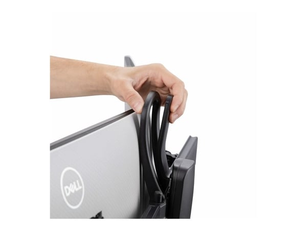 Startech Crossbar Dual Monitor Desk Stand, Double 27inch Screens/VESA - Stativ - for 2 skjermer - plastikk, aluminium, stål - svart - skjermstørrel...