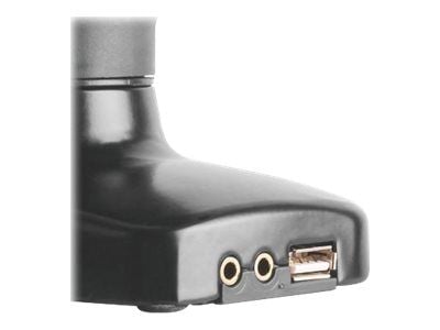 TECHly - Monteringssett - justerbar arm - for LCD-skjerm - svart - skjermstørrelse: 13"-27" - skrivebord, skrivebordsmonterbar