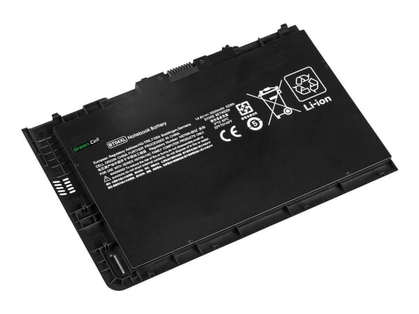 Green Cell - Batteri för bärbar dator (likvärdigt med: HP BT04XL, HP BA06XL) - litiumpolymer - 6-cells - 3500 mAh - svart - för HP EliteBook Folio ...