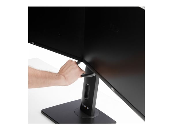 StarTech.com 2MC1S-MONITOR-STAND, 12 kg, 43,2 cm (17"), 68,6 cm (27"), 100 x 100 mm, Korkeudensäätö, musta