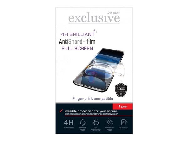 Insmat Exclusive AntiShard+ - Skjermbeskyttelse for mobiltelefon - film - gjennomsiktig - for Samsung Galaxy S24 FE