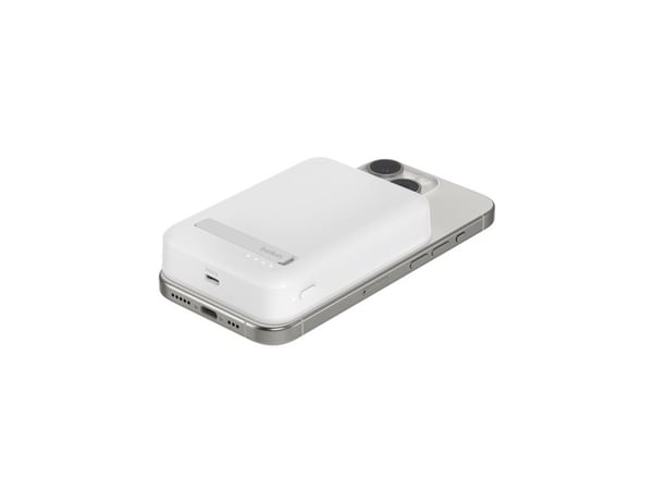 Belkin BoostCharge Pro - Trådløs nødlader - magnetisk med Qi2 - 10000 mAh - 15 watt - Fast Charge, PD - 2 utgangskontakter (magnetisk, USB-C) - på ... Belkin BoostCharge Pro - Trådløs nødlader - magnetisk med Qi2 - 10000 mAh - 15 watt - Fast Charge, PD - 2 utgangskontakter (magnetisk, USB-C) - på ...