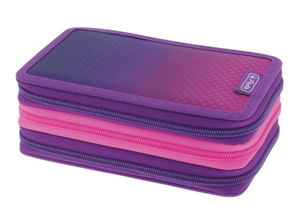Herlitz TriCase Dip Dye, 31 stk, Rosa, Lilla, Polyester, Monokromatisk, 190 mm, 115 mm