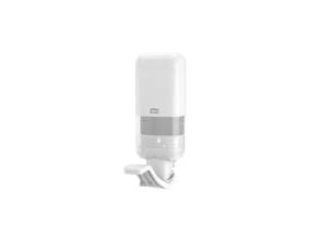 Manuell dispenser Tork S4 1000 ml plast med albuegrep hvit til såpe/desinfeksjon, 6 x 1000 ml/kartong