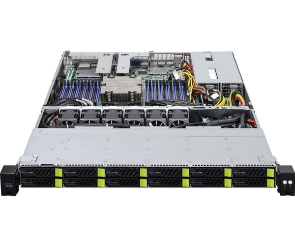 ASRock Rack 1U12E-GENOA/2L2T - Server - rackmonterbar 1U - 1-veis - ingen CPU - RAM 0 GB - SATA/NVMe - hot-swap 2.5" brønn(er) - uten HDD - AST2600...