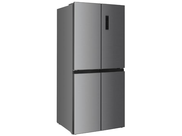 Beko GNO46623MXPN - Kjøleskap/fryser - fransk dør underfryser - bredde: 79 cm - dybde: 73 cm - høyde: 180 cm - 466 liter - Klasse D - pet inox