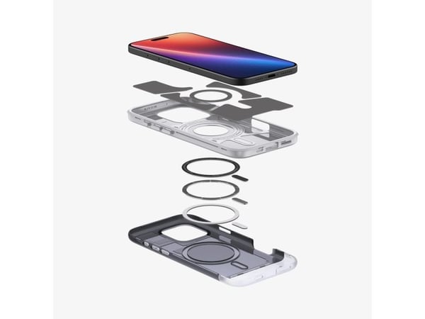 Spigen Classic C1 (MagFit), Etui, Apple, iPhone 16 Pro, 16 cm (6.3"), Grafitt