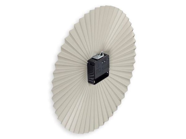Hama Barbados, Vegg, Kvartsklokke, Rund, Grønn, Grå, Metall, Minimalisme