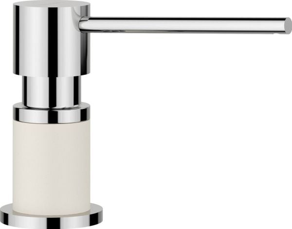 Blanco LATO doseringspumpe Silgranit-Look delikat hvit/krom