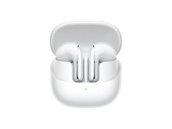 Xiaomi Buds 5 - True wireless-hodetelefoner med mikrofon - i øret - Bluetooth - aktiv støydemping - keramisk hvit