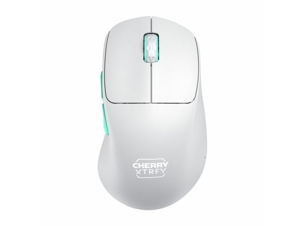 CHERRY Xtrfy M64 - Mus - ergonomisk - optisk - 5 knapper - trådløs - 2.4 GHz - USB trådløs mottaker - svart