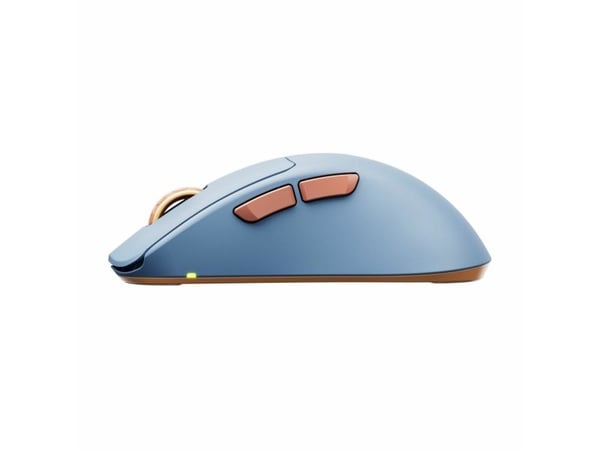 CHERRY Xtrfy M64 - Mus - ergonomisk - optisk - 5 knapper - trådløs - 2.4 GHz - USB trådløs mottaker - blå