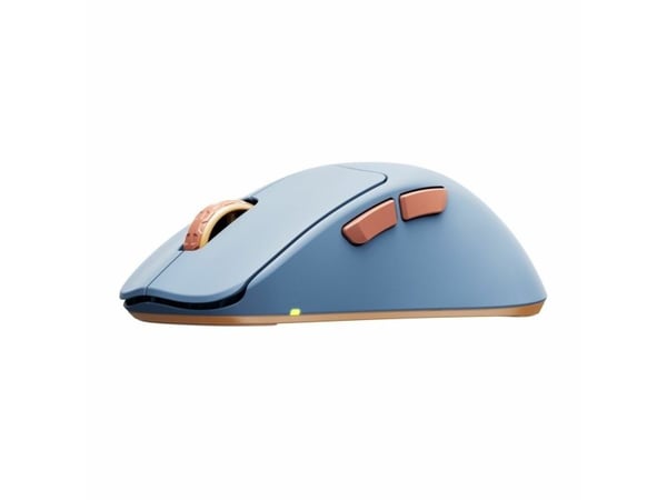 CHERRY Xtrfy M64 - Mus - ergonomisk - optisk - 5 knapper - trådløs - 2.4 GHz - USB trådløs mottaker - blå