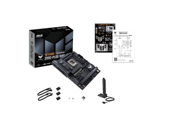 ASUS TUF GAMING Z890-PLUS WIFI, Intel, LGA 1851 (Socket V1), Intel Core Ultra (serie 2), DDR5-SDRAM, 192 GB, DIMM