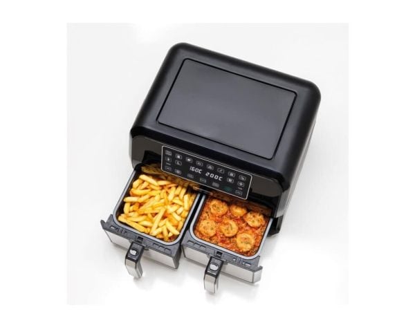 Kenwood HFM20.000MB, Varmluftsfrityr, 8 l, 35 °C, 200 °C, 60 min, Dobbel