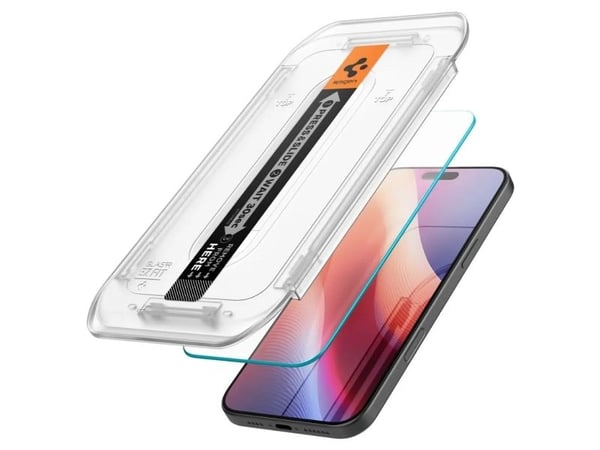 Spigen GLAS.tR EZ Fit - Skjermbeskyttelse for mobiltelefon - glass - for Apple iPhone 16 Pro
