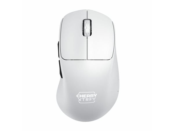 CHERRY Xtrfy M64 Pro - Mus - ergonomisk - optisk - 5 knapper - trådløs - 2.4 GHz - USB trådløs mottaker - hvit