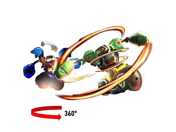 Silverlit YCOO Battle Pack A - Robo Kombat Tornado - RC - sininen, vihreä (2 kpl)