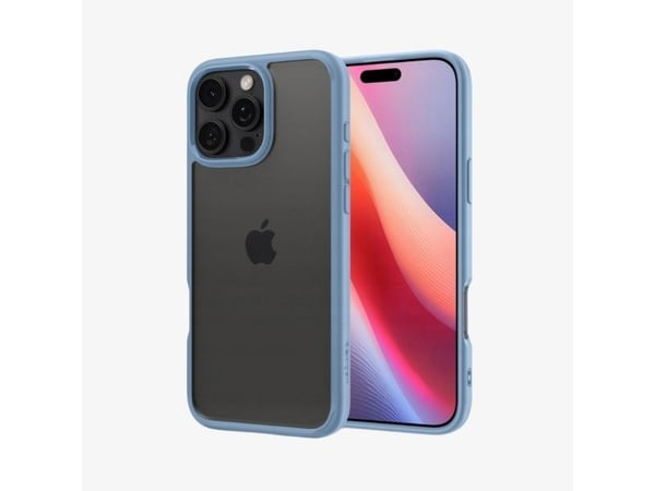 Spigen Crystal Hybrid, Etui, Apple, iPhone 16 Pro Max, 17,5 cm (6.9"), Blå, Gjennomsiktig